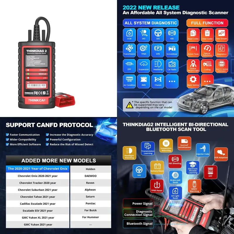 Obd2 Scanner - Herramienta de Diagnóstico Thinkdiag 2, Escáner