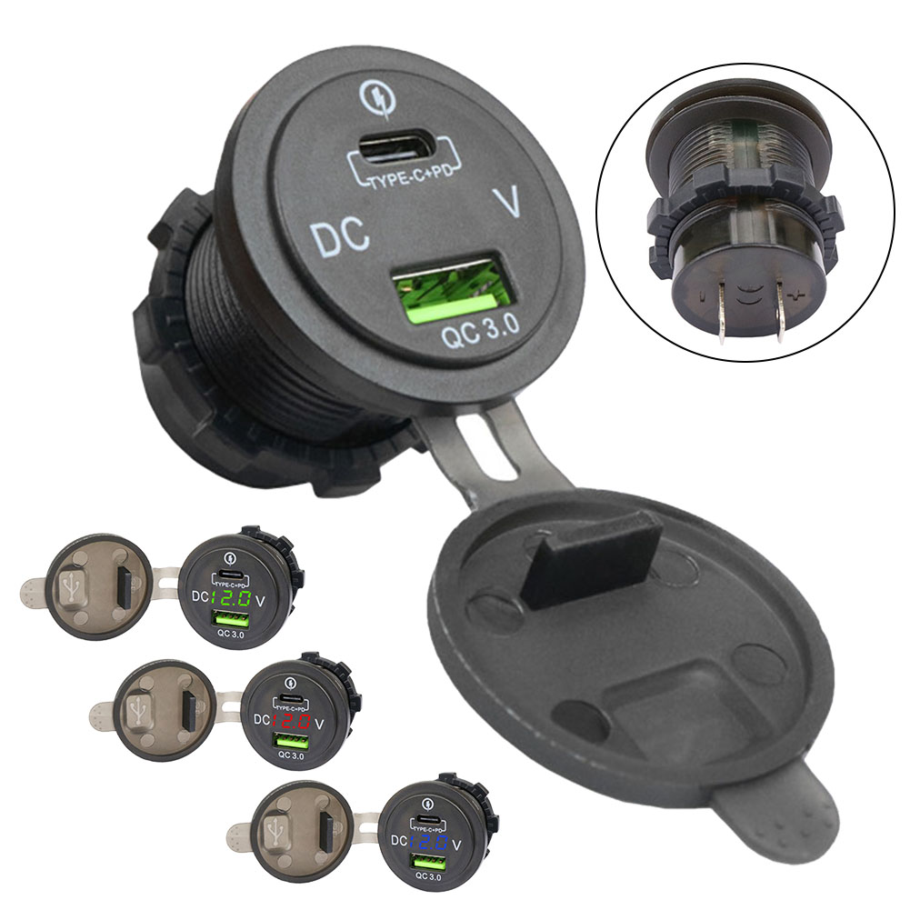 Toma de corriente LED QC 3,0,  - Car Accessories Qc reseña y precio
