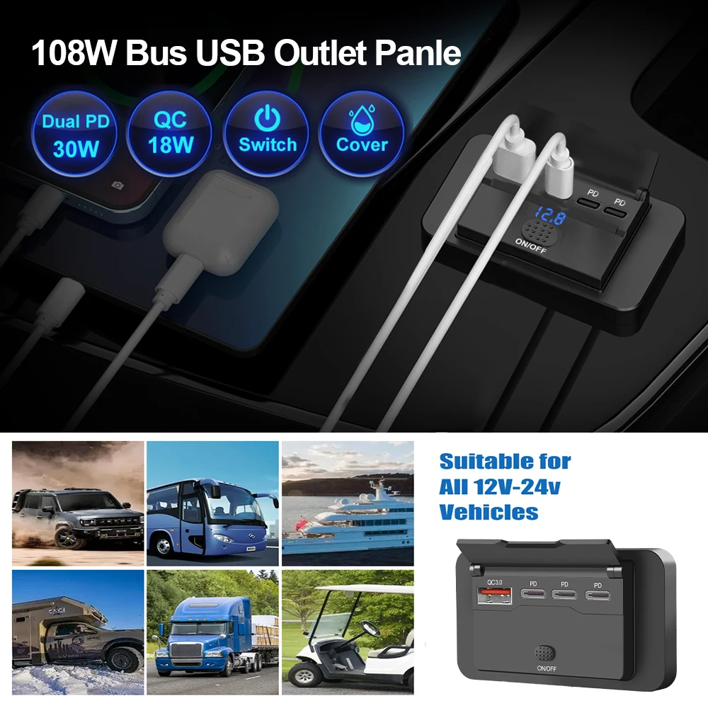 Tres PD y QC 3,0 cargador de c - Car Accessories Qc reseña y precio
