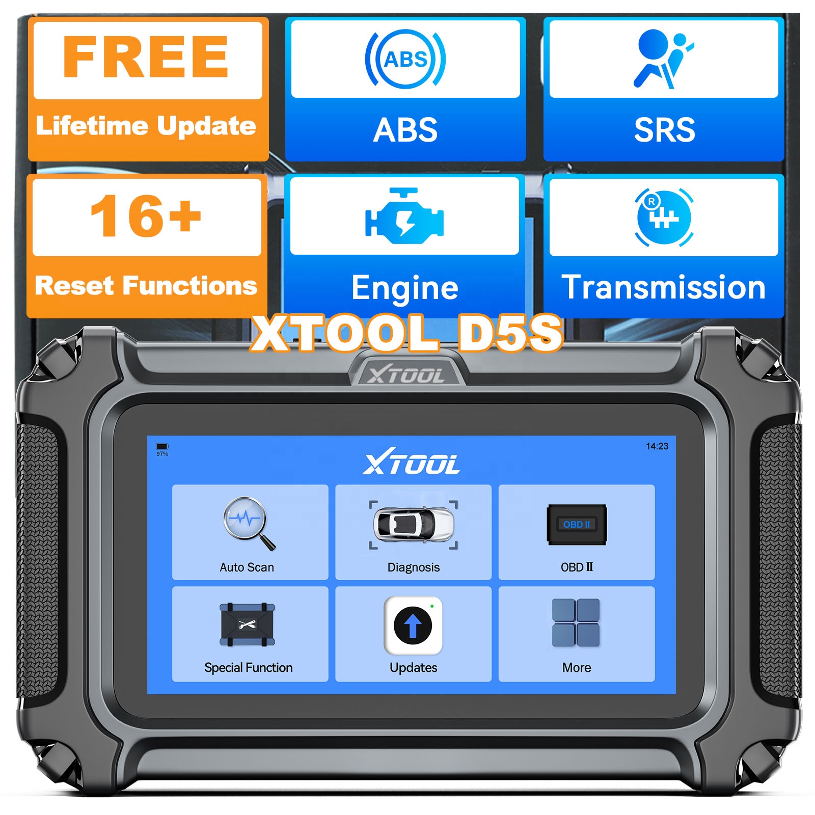 Escáner OBD2 D5S de 12V con Ac - Obd2 Scanner reseña y precio
