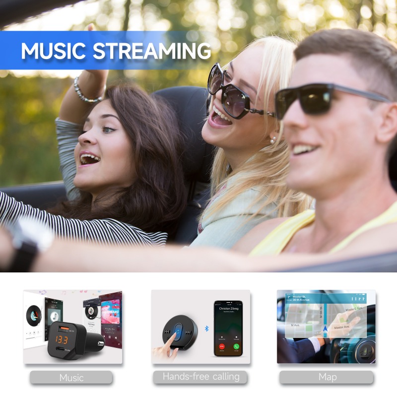 C23 Bluetooth 5,1 coche MP3 ve - Car Accessories Qc reseña y precio