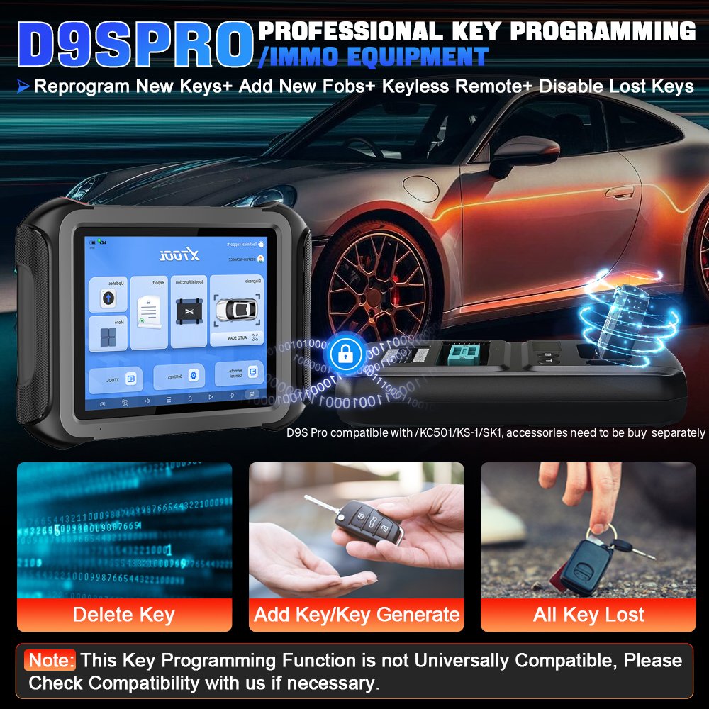 XTOOL D9S Pro, Programador de  - Obd2 Scanner reseña y precio