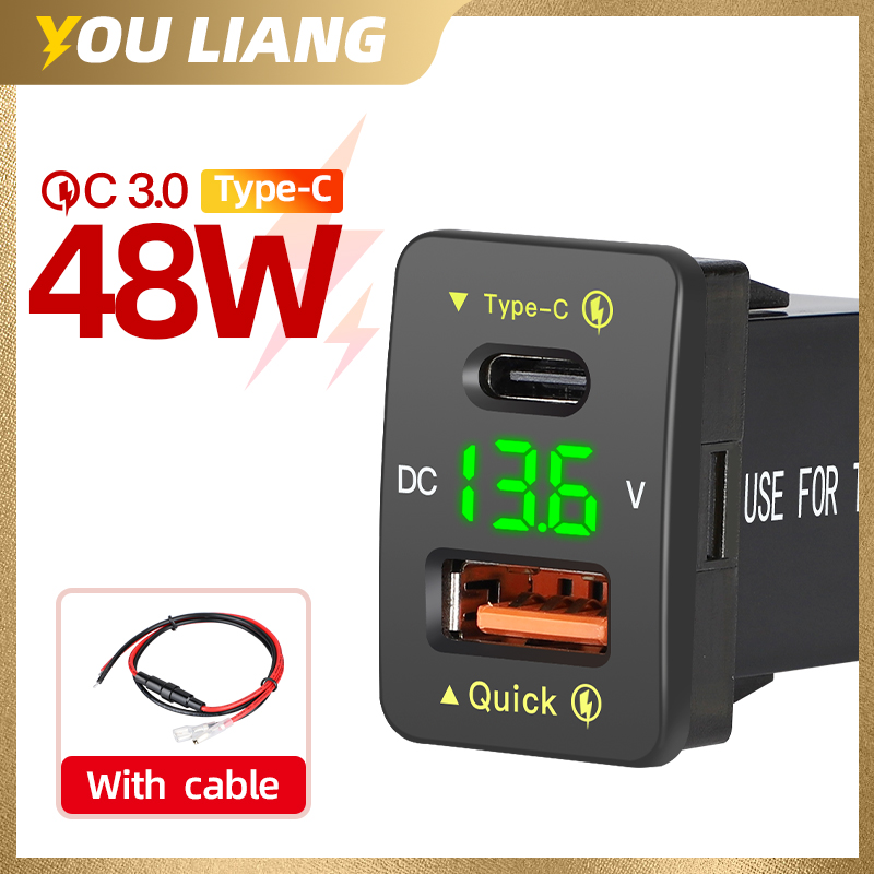 QC3.0 48W Usb C PD Puerto 12V/ - Car Accessories Qc reseña y precio