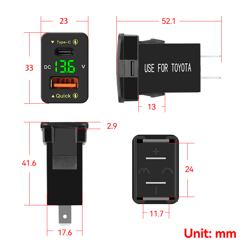 QC3.0 48W Usb C PD Puerto 12V/ - Car Accessories Qc reseña y precio