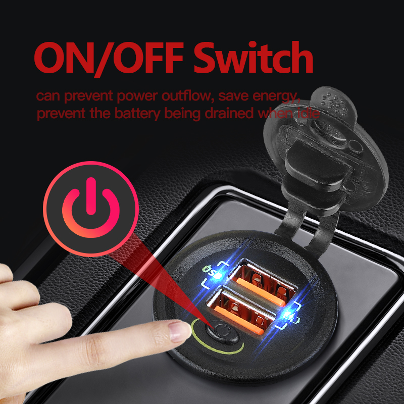 Cargador Usb para coche QC3.0  - Car Accessories Qc reseña y precio