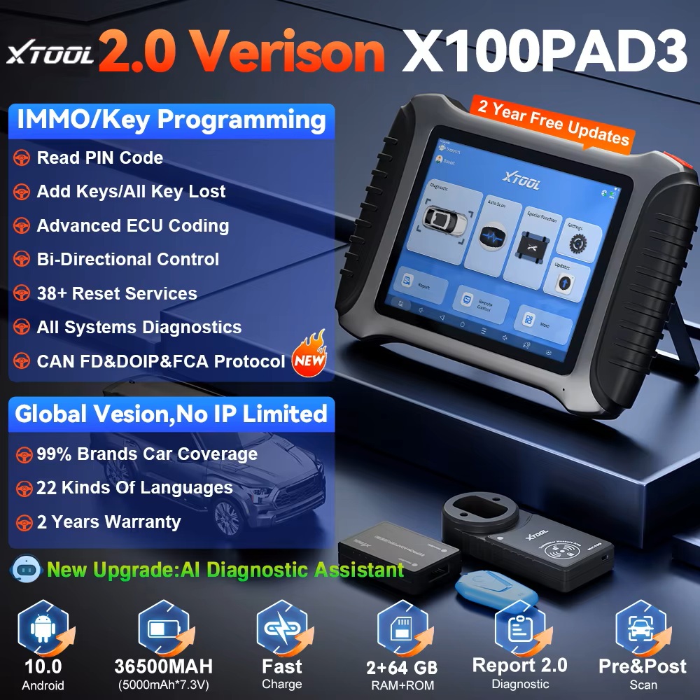 XTOOL X100 PAD3 con KC100 EEPR - Obd2 Scanner reseña y precio